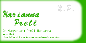 marianna prell business card